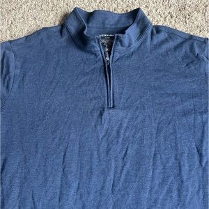 Mizzen+Main Golf Pullover Q-Zip Sweatshirt XXL Blue